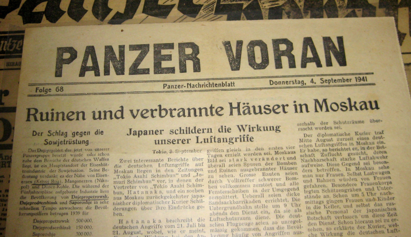 Panzer Voran ! Wehrmachtzeitung vom 4.9.1941 Nr.68 – Bild 2