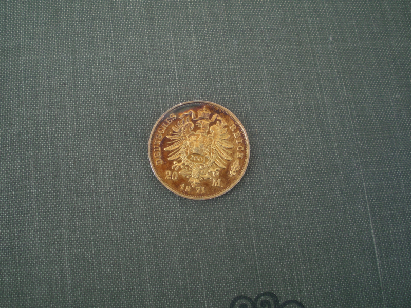 20 "Goldmark" Preußen 1871 – Bild 2