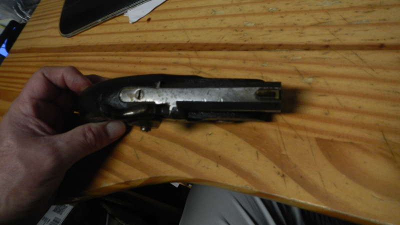 Vorderlader Perkussions Pistole Philadelphia Derringer Cal.44 AMR Spanien Schlechter Zustand – obrázek 2