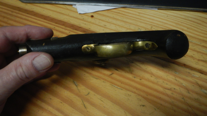 Vorderlader Perkussions Pistole Philadelphia Derringer Cal.44 AMR Spanien Schlechter Zustand – obrázek 5