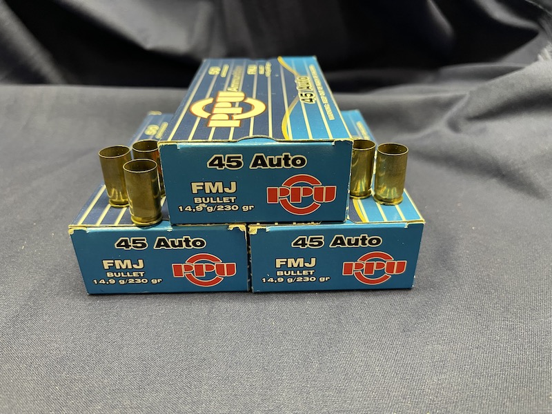 150 PPU Hülsen .45 AUTO – pilt 2