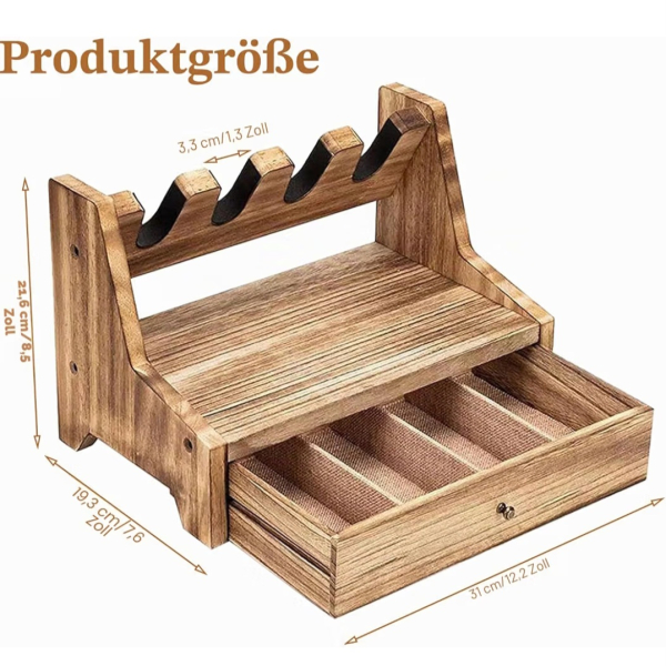 Pistolenständer für 4 Pistolen Holz – imaginea 2