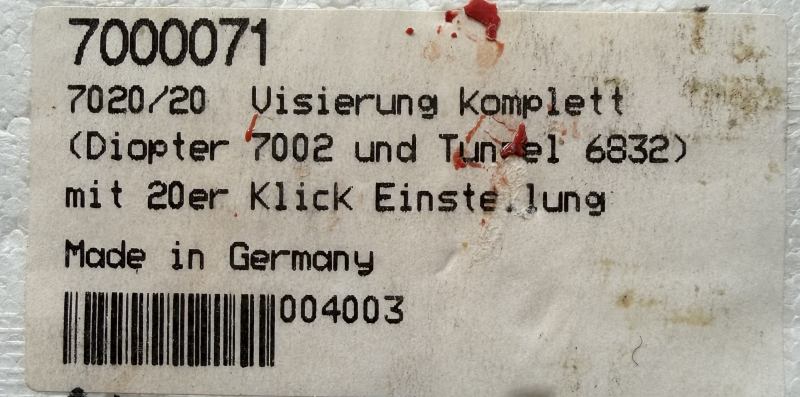 Anschütz Visierung komplett – imagem 2