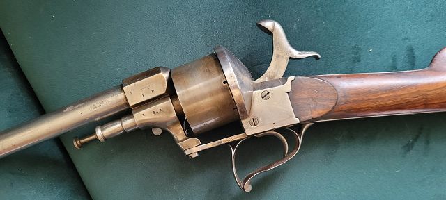 seltenes Lefaucheux-Revolver-Gewehr, ca. 1860 – Bild 4