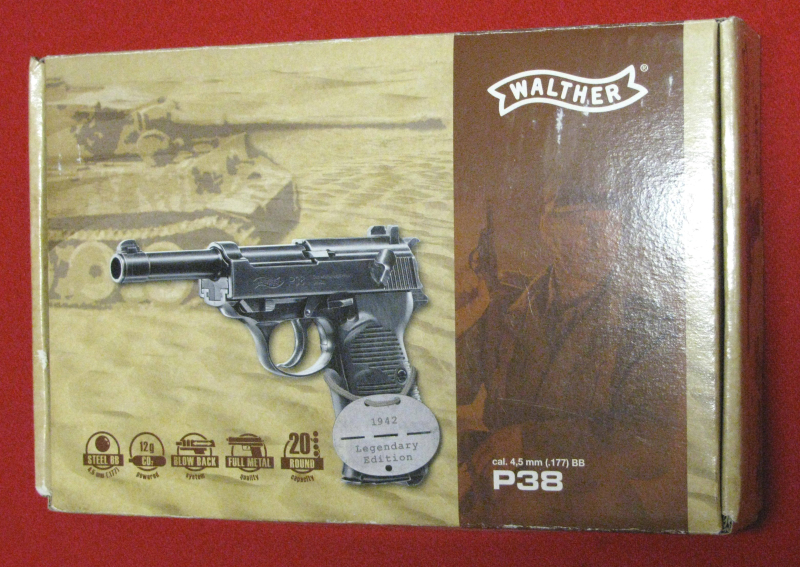 CO2 Pistole, eine WALTHER P38 mit F - Zeichen in 4,5mm BB – nuotrauka 2