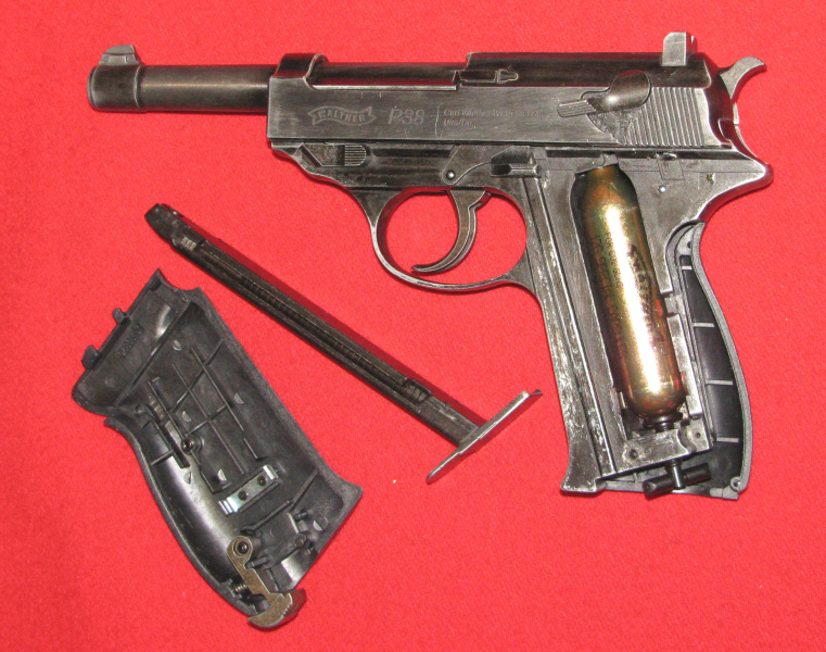 CO2 Pistole, eine WALTHER P38 mit F - Zeichen in 4,5mm BB – nuotrauka 6