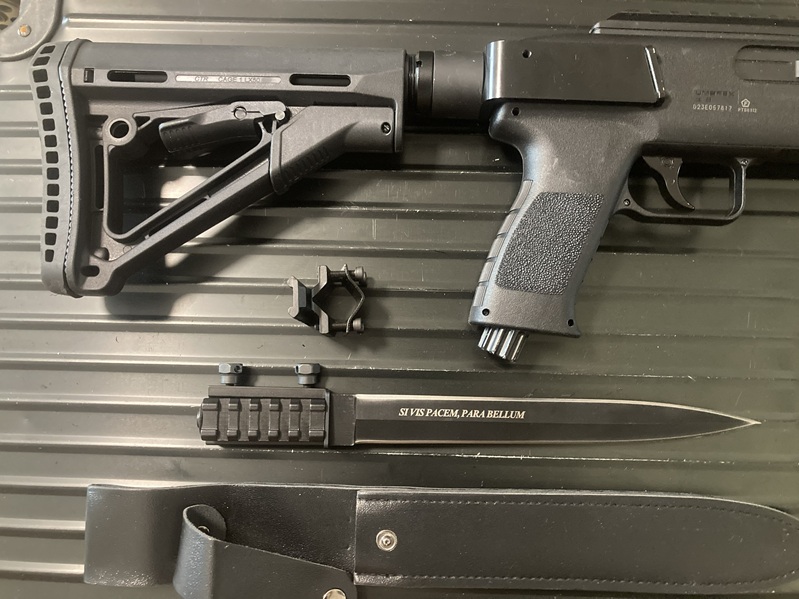 Combat Paket für Umarex HDB 68 TB68: Taktischer Schaft + Picatinny Bajonett – Bild 2