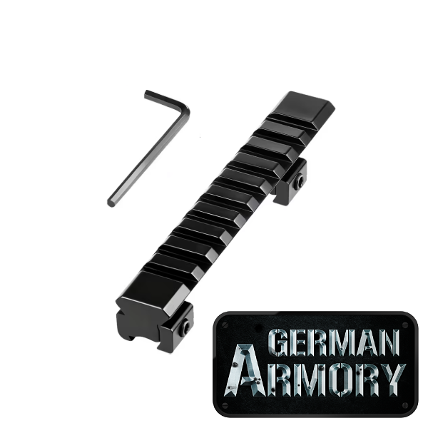 Stinger 11mm Prismenschiene zu 22mm Picatinny / Weaver Adapter 1 teilig – Bild 1