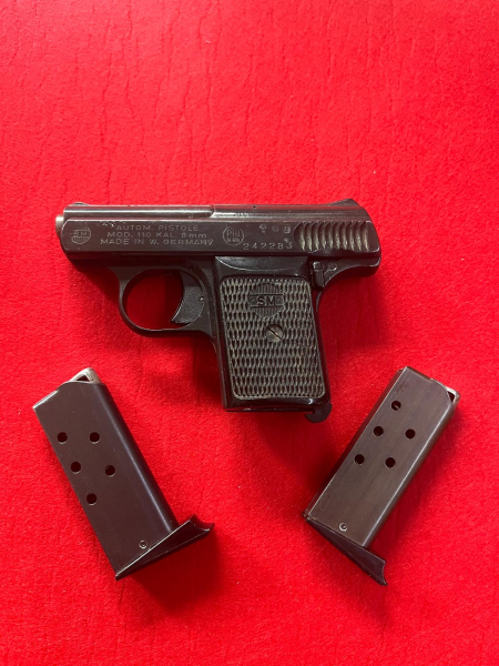 SM MOD. 110 KAL. 8mm, W. Germany, DEFEKT!, PTB 44-69b, Schreckschuss – Bild 1