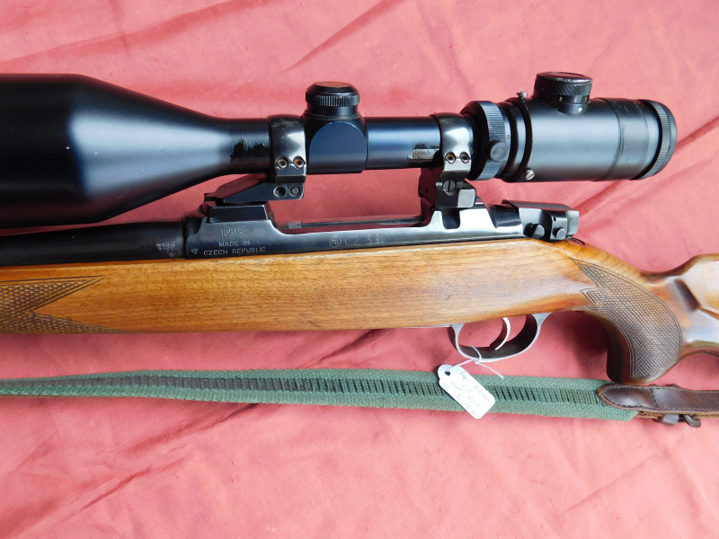 CZ 537 Kal. 30-06 mit Zielfernrohr und Leuchtsbsehen, auch Mündungsgewinde M14x1 – Bild 4