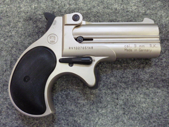 1 Gas-/schreckschuss Derringer Noris Twinny, Kal. 9mmR.K. – Bild 2