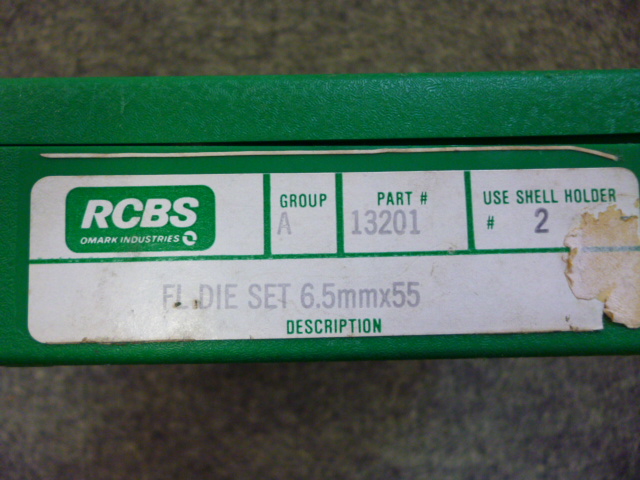 1 RCBS FL-DIE SET 6,5x55 – obrázek 1