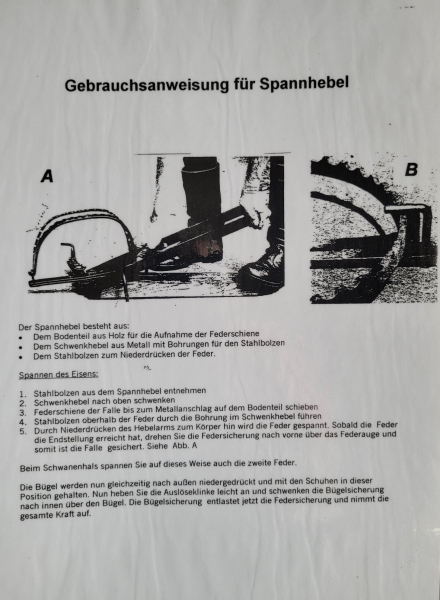 Eiabzugseisen Falle Totschlagfalle Fangeisen – Bild 3