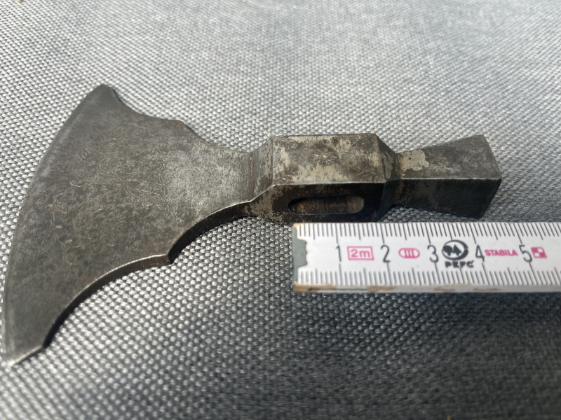 Kleine Streitaxt ( polnisch-ungarisch ?)17/18 Jhdt.Original. – billede 3