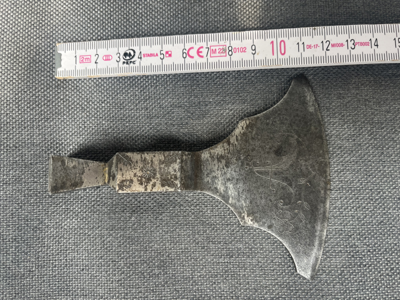 Kleine Streitaxt ( polnisch-ungarisch ?)17/18 Jhdt.Original. – billede 2