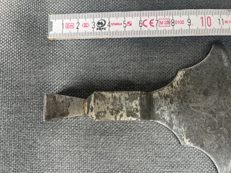 Kleine Streitaxt ( polnisch-ungarisch ?)17/18 Jhdt.Original. – billede 6