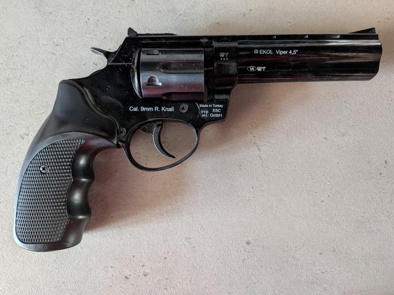 Ekol Viper 4,5 Zoll Schreckschuss Revolver brüniert Kal. 9 mm R.K. – Bild 2