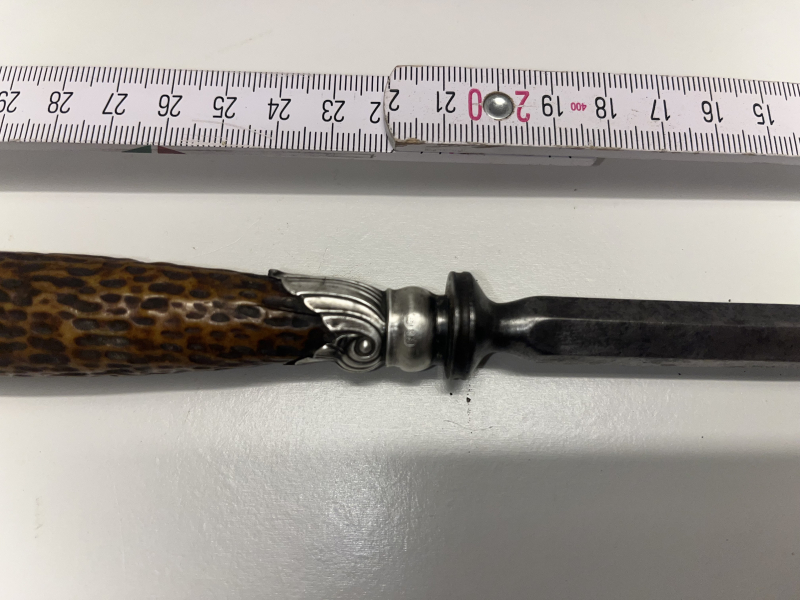 Dolch Stilett mit Silberverzierung.Ca.17 Jhdt – obrázek 2