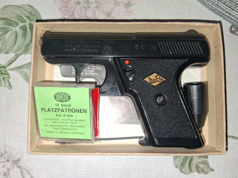 Schöne Perfecta" MaRie" Mod.G 5/ 8 mm- PTB 12, Rar ! – Bild 2