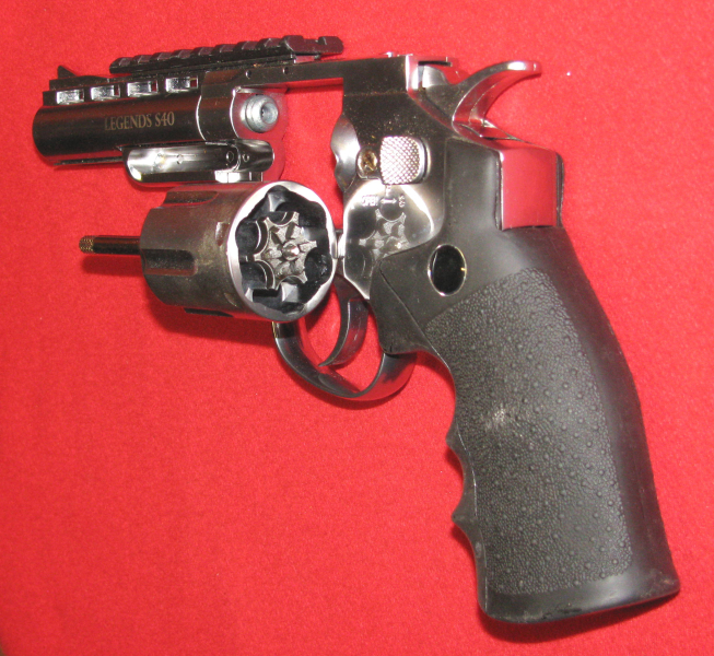 CO2 Revolver aus der LEGENDS - Serie, ein S 40 mit F - Zeichen in CAL. 4,5mm – Bild 3