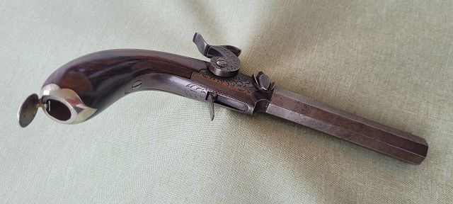 feine deutsche Taschenpistole, Mitte 19. Jahrhundert – Bild 3