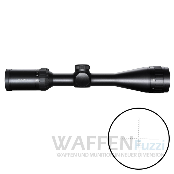 HAWKE Zielfernrohr AIRMAX 4-12x40 AMX|1Zoll| MilDot Luftgewehr Absehen mit Haltepunkte|Stoßfest! – Bild 2
