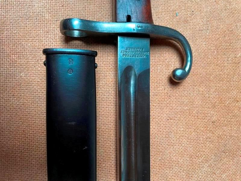 Bajonett Argentinien mit Holzgriffschalen – zdjęcie 3