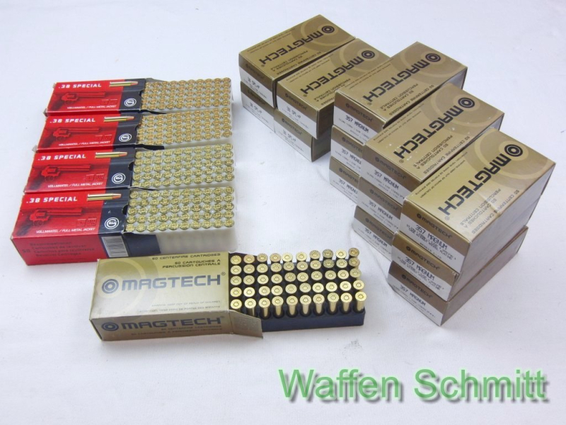 Munition 900 Patronen im Kaliber .357Magnum und .38Special, verschiedene Hersteller. OVP!!! – Bild 1