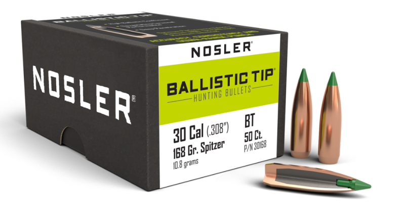 Nosler Jagd Kal. .30 Ballistic Tip Geschoss / 168 Grain #30168 – Bild 1