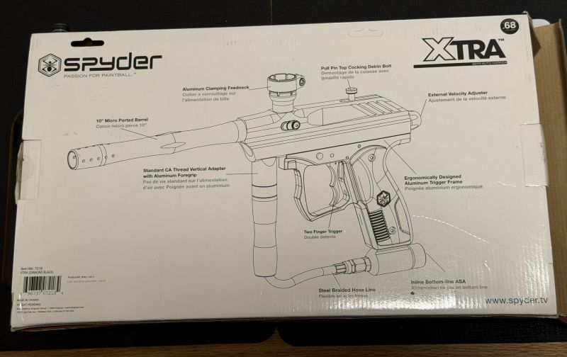 Spyder Xtra Paintball Markierer .68 Black OVP – Bild 2