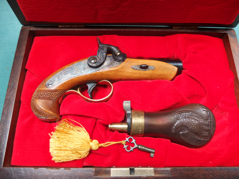 Derringer Philadelphia, 800er Silber Ausführung, Selten! – kuva 1
