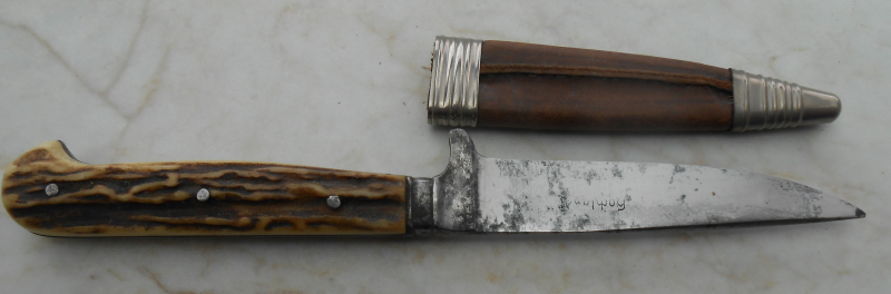 Jagd Messer Lederhose Steckmesser Antik – image 1