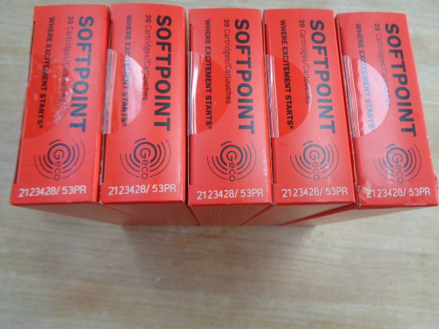 5 Schachteln (100 Stück) Patronen Geco (RWS/RUAG) 308 Win., 11,0 Gramm, 170 grain – Bild 2