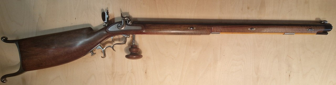 Nachbau Schweizer Scheibenbüchse Stutzer von Hannes Krebs cal.38 Perkussion Gewehr – Bild 4