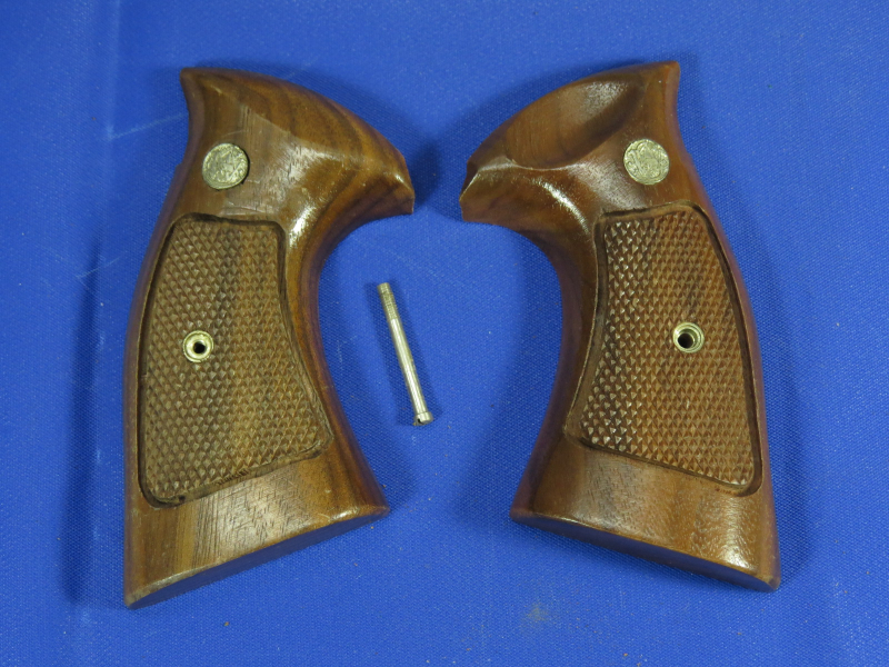 Holzgriffschalen Smith & Wesson Revolver K/L – billede 1