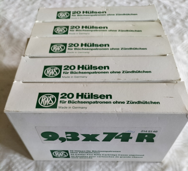 100 Hülsen 9,3x74R – immagine 1