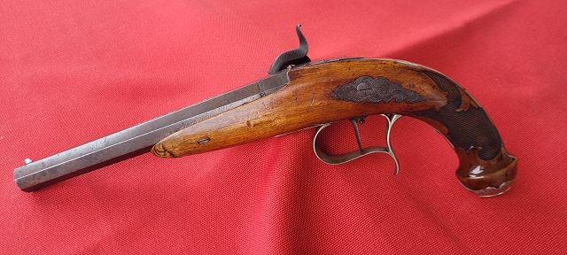 sehr feine deutsche Perkussionspistole, ca. 1840 – Bild 2