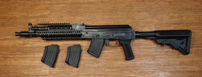 SL-Büchse 7,62x39 SDM AK-104s 12,5"/ 322mm Lauf/ 14mm Montageschien - Alu 4-Rail-System (AKM/AK47) – Bild 1