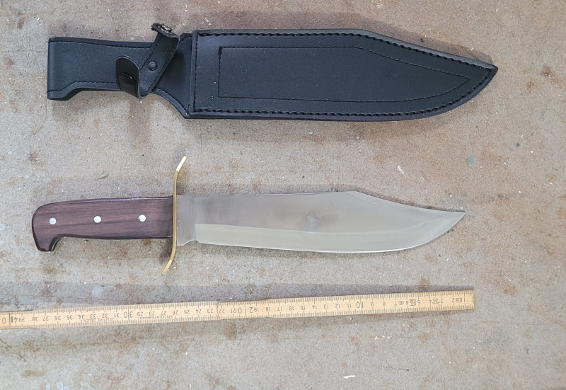 Bowie Messer mit Lederscheide, solide – εικόνα 2