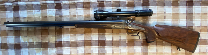 Historischer Hahndrilling von J.Landauer München 8x57 IR mit Einstecklaul – Bild 3