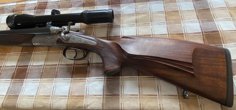 Historischer Hahndrilling von J.Landauer München 8x57 IR mit Einstecklaul – Bild 2