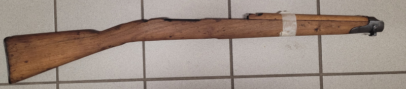 Schaft gebraucht Carcano TS ( Moschetto Mod. 91 TS ) mit T-Bajonettaufnahme – Bild 1
