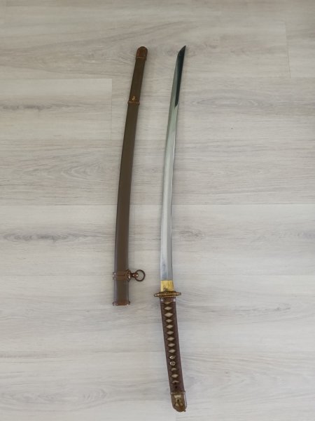 Authentieke Japanse WW2 Shin Gunto Type 98 , gesigneerd en dated . – Bild 2