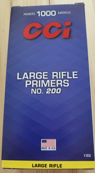 1000St.CCI Boxer - Zündhütchen - LARGE Rifle - #No.200 – Bild 1