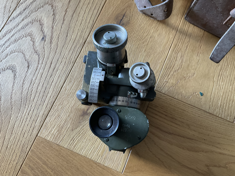 Optisches Gerät mit Strichplatte 5x25 (Dachbodenfund) – imagem 2
