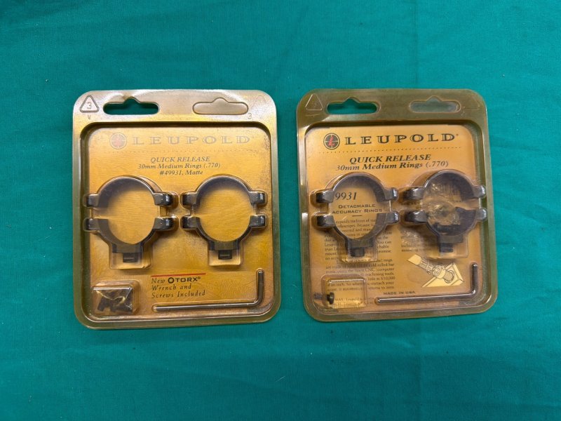 Leupold Quick Release 30mm Medium Rings (.770) 49931 – Bild 1