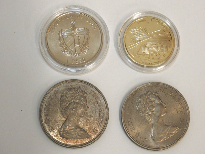 Konvolut-Münzen und Tokens, farbige Münzen,Cuba,Liberien, England – Bild 2