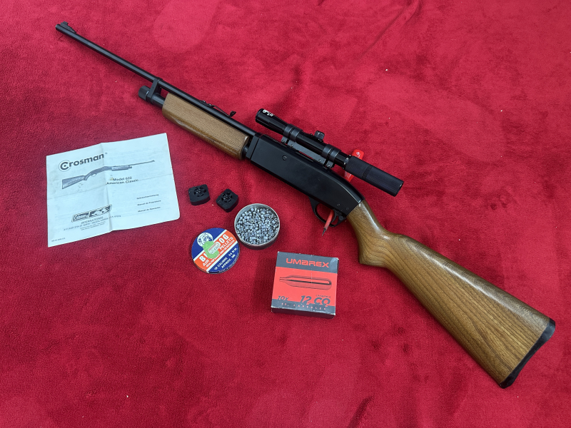 +++Achtung Sammler !Crosman Arms Pell Clip Repeater-Cal.5.5 mm(.22) Pumpaction Holz 1A Rarität gut ! – Bild 2