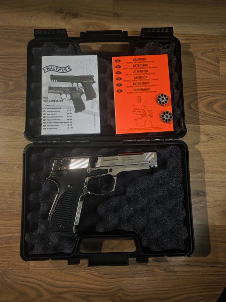 Luftpistole CO2 Walther CP88 4 Zoll 4,5 mm Diabolo Nickel – Bild 3