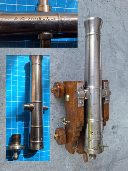 Kanone, Schiffsgeschütz, Dikar Spain Kaliber .45 Schwarzpulver – Bild 3